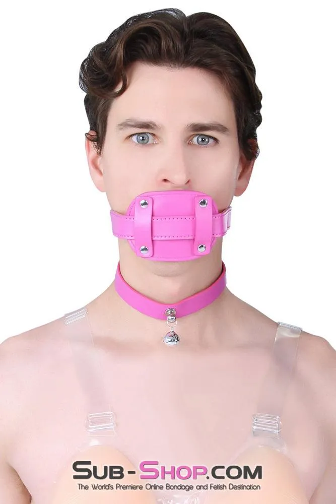 1467DL-SIS      Pretty Pink Kitty Sissy Accessory Belle Feminization Collar