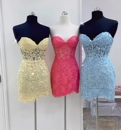 2023 Sexy Lace Homecoming Dresses PC1127