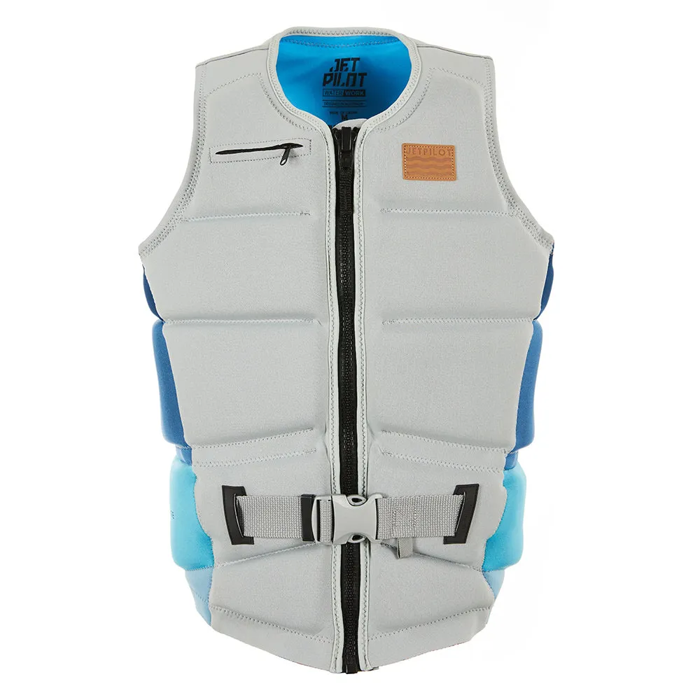 2024 Jetpilot X1 Boys Youth Neo Vest - Grey