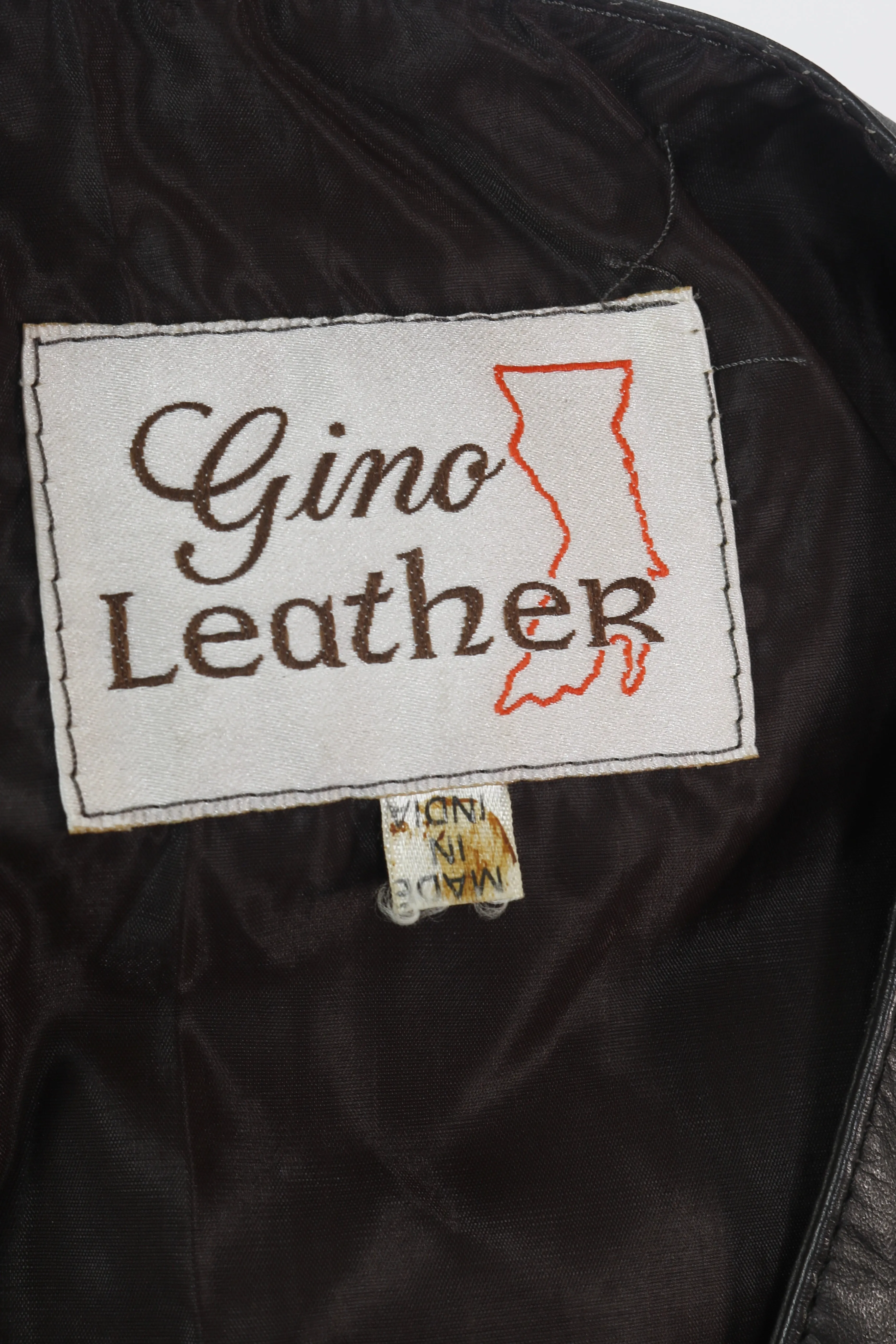 90s Gino Leather Vest       L