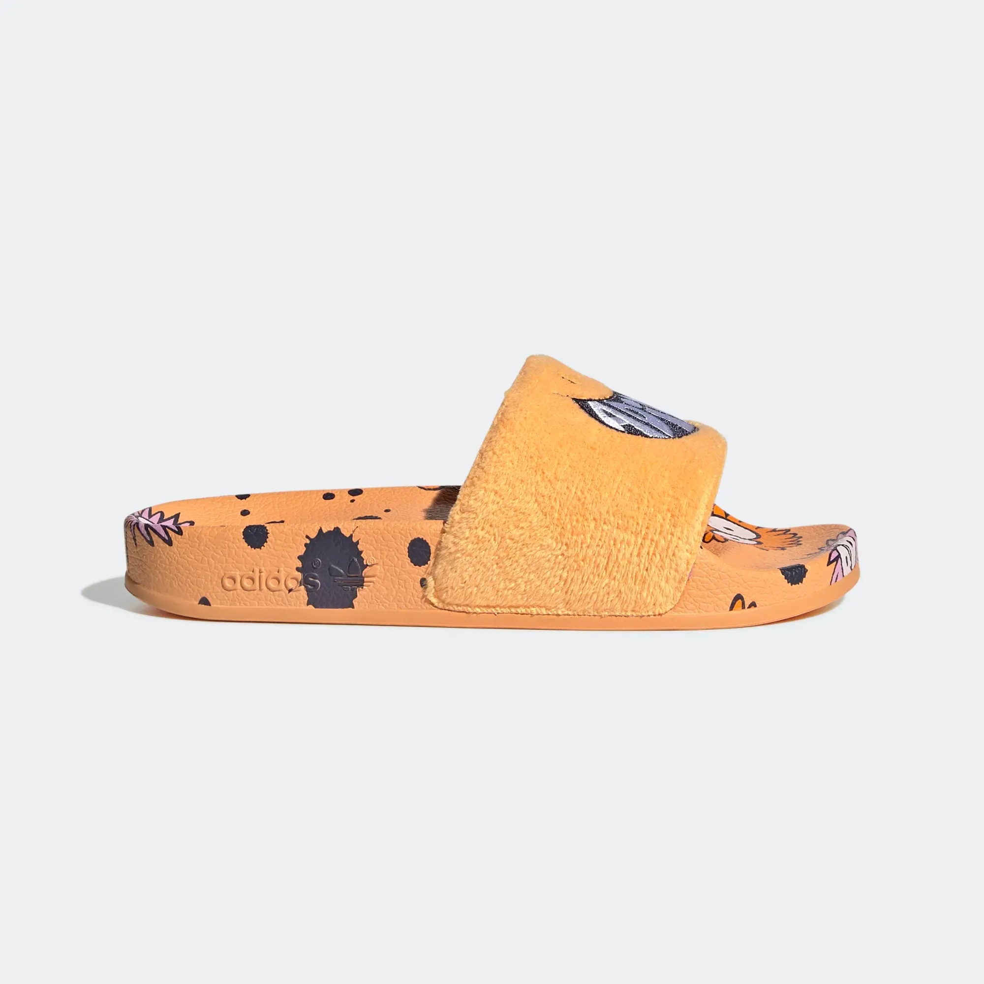 Adidas Kid's Kevin Lyons Adilette Slides - Hazy Orange / Cloud White / Shadow Navy