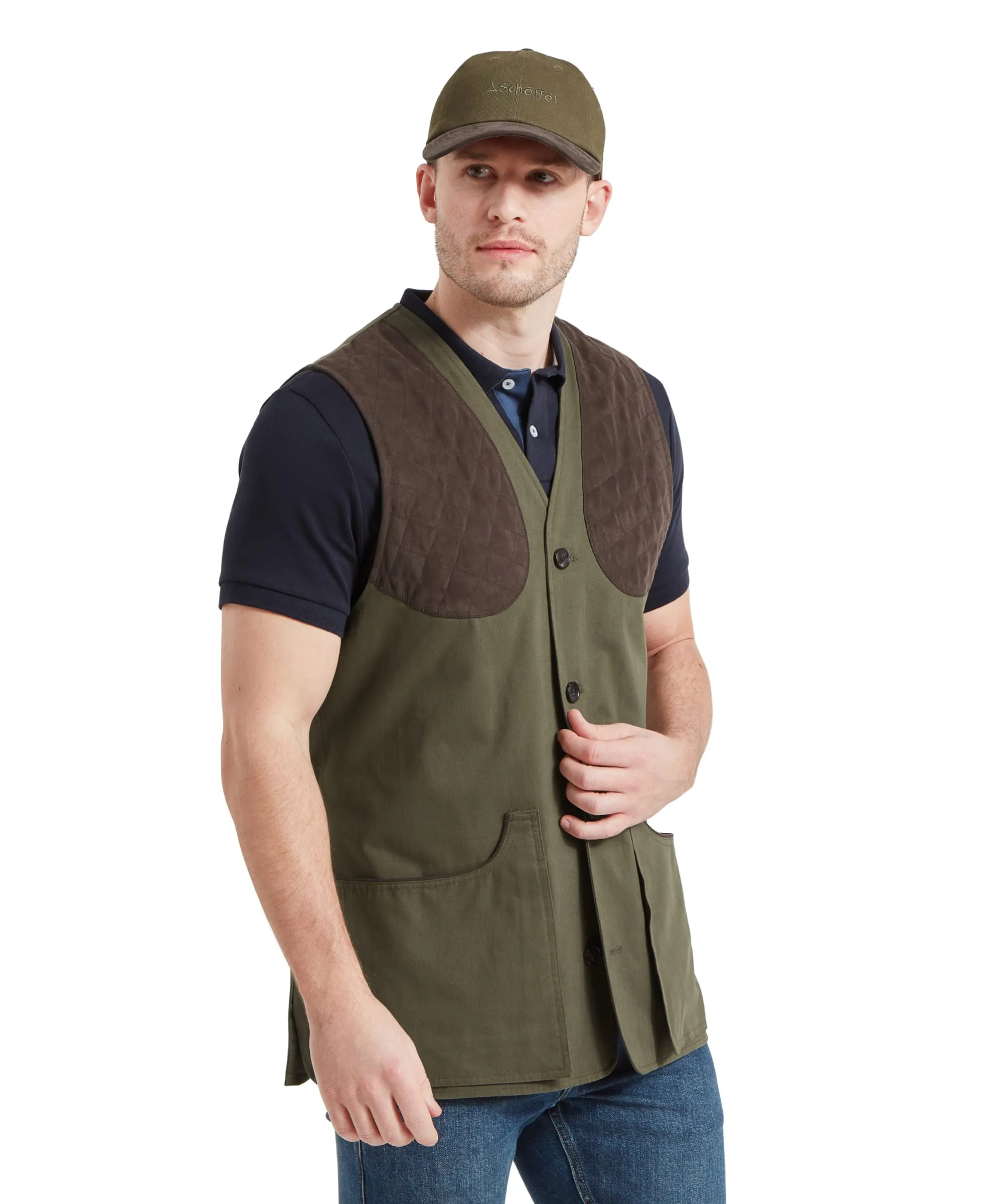 All Season Shooting Vest - Dark Olive