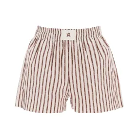 Amiri striped pajama shorts