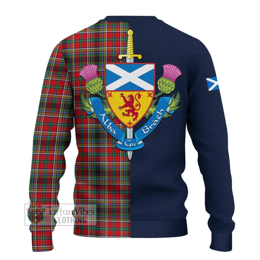 Anderson of Arbrake Tartan Ugly Sweater with Scottish Lion Royal Arm Half Style