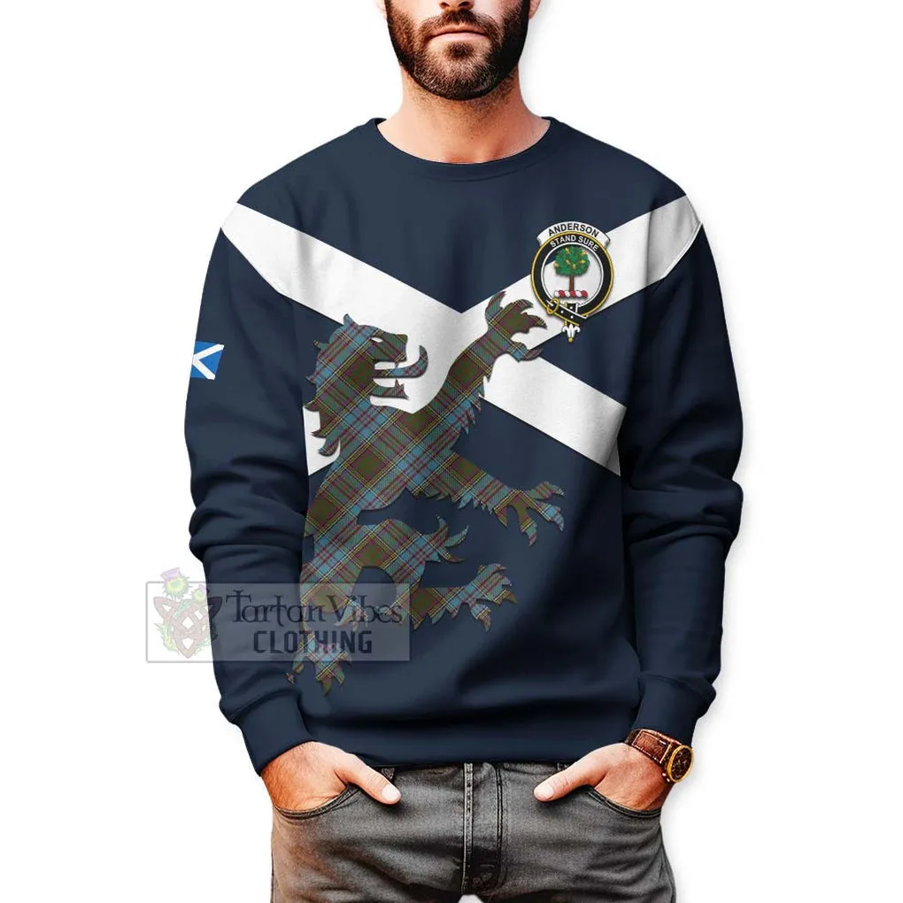 Anderson Tartan Lion Rampant Sweatshirt  Proudly Display Your Heritage with Alba Gu Brath and Clan Name