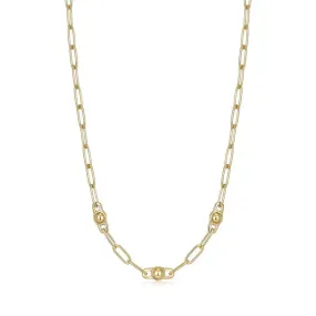 Ania Haie Gold Orb Link Chunky Chain Necklace