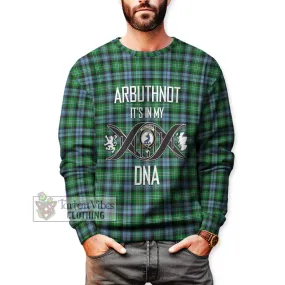 Arbuthnot Ancient Tartan Sweatshirt with Family Crest DNA In Me Style