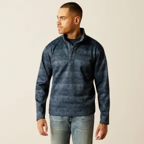 Ariat Blue Southwest Serape Print Wesley Pullover Sweater for Men