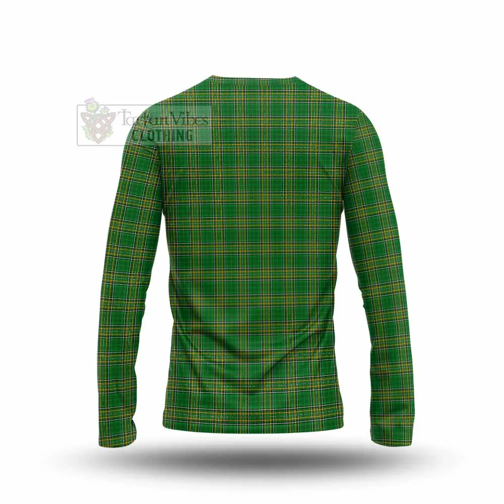 Armstrong Irish Clan Tartan Long Sleeve T-Shirt with Coat of Arms