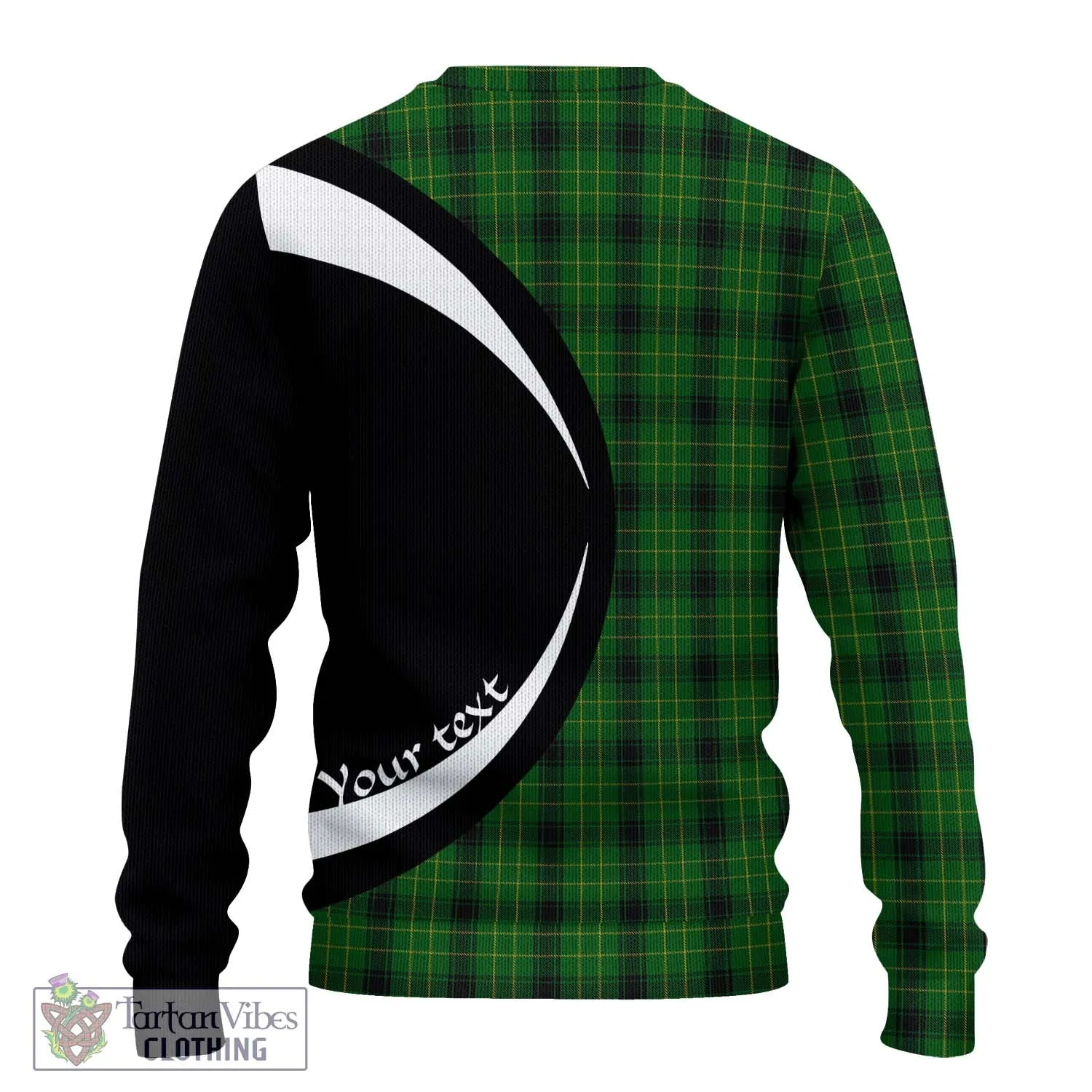 Arthur Highland Tartan Ugly Sweater with Family Crest Circle Style