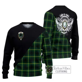 Arthur Modern Tartan Ugly Sweater with Family Crest and Military Logo Style