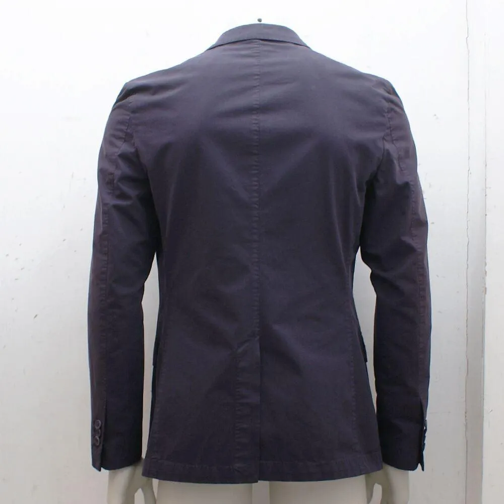 Aubergine Slim Fit Cotton Blazer