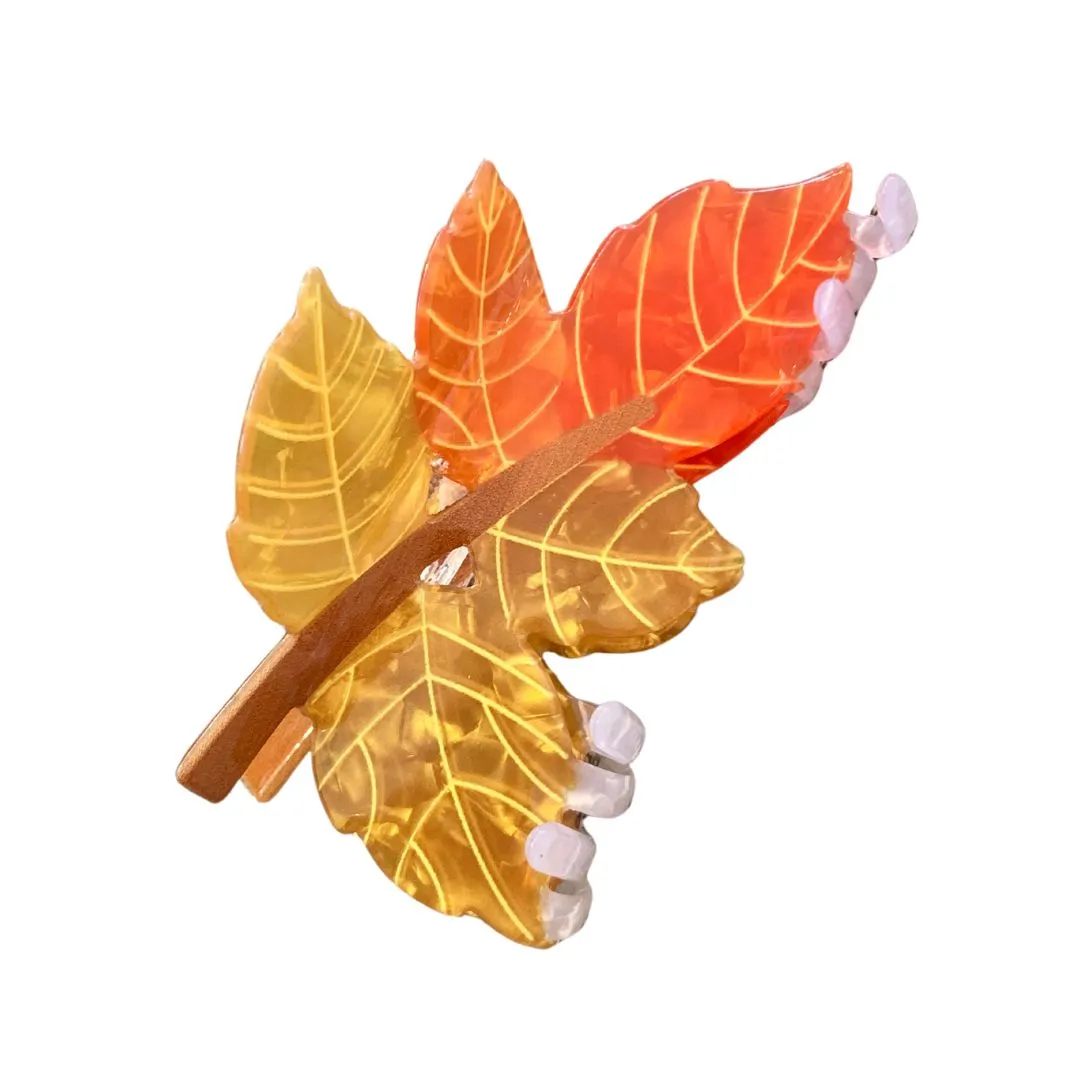 Autumn Leaves Hair Claw Clip