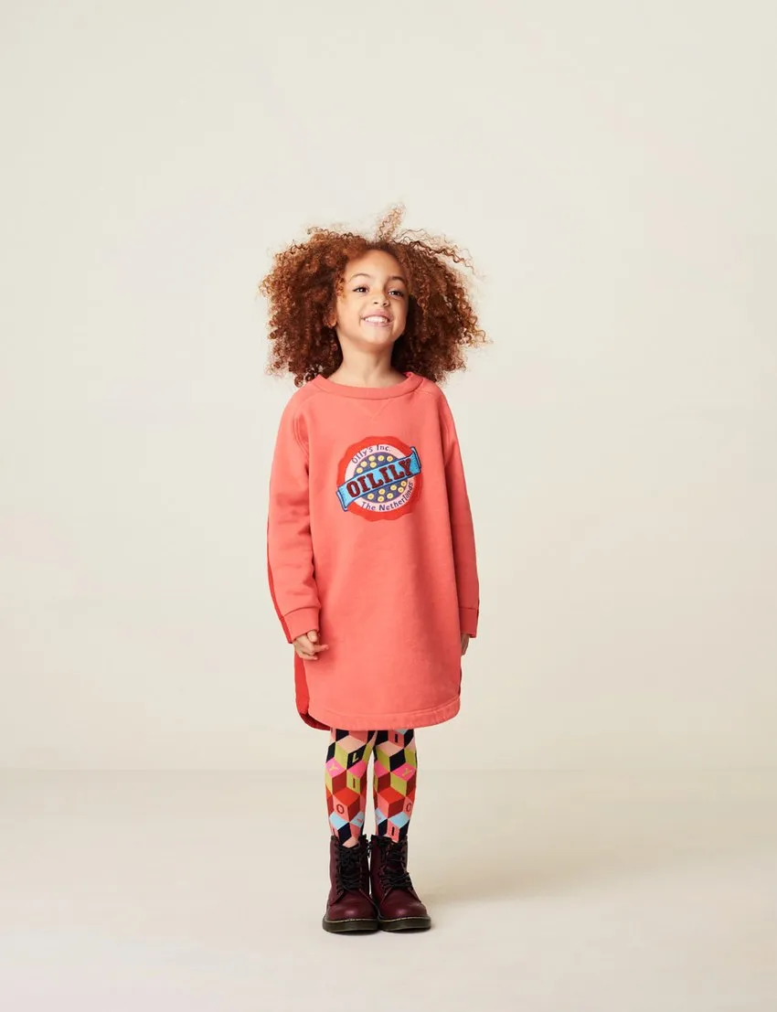 AW21 Oilily Girls Moosh Multi-Colour Blocks Jacquard Tights 88