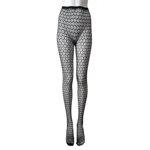 Baci Lingerie Jaquard Open Net Tights