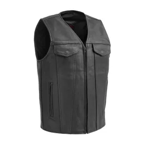 Badlands Men's Motorcycle Leather Vest