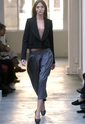 Balenciaga fall '04 cropped blazer, black, 12