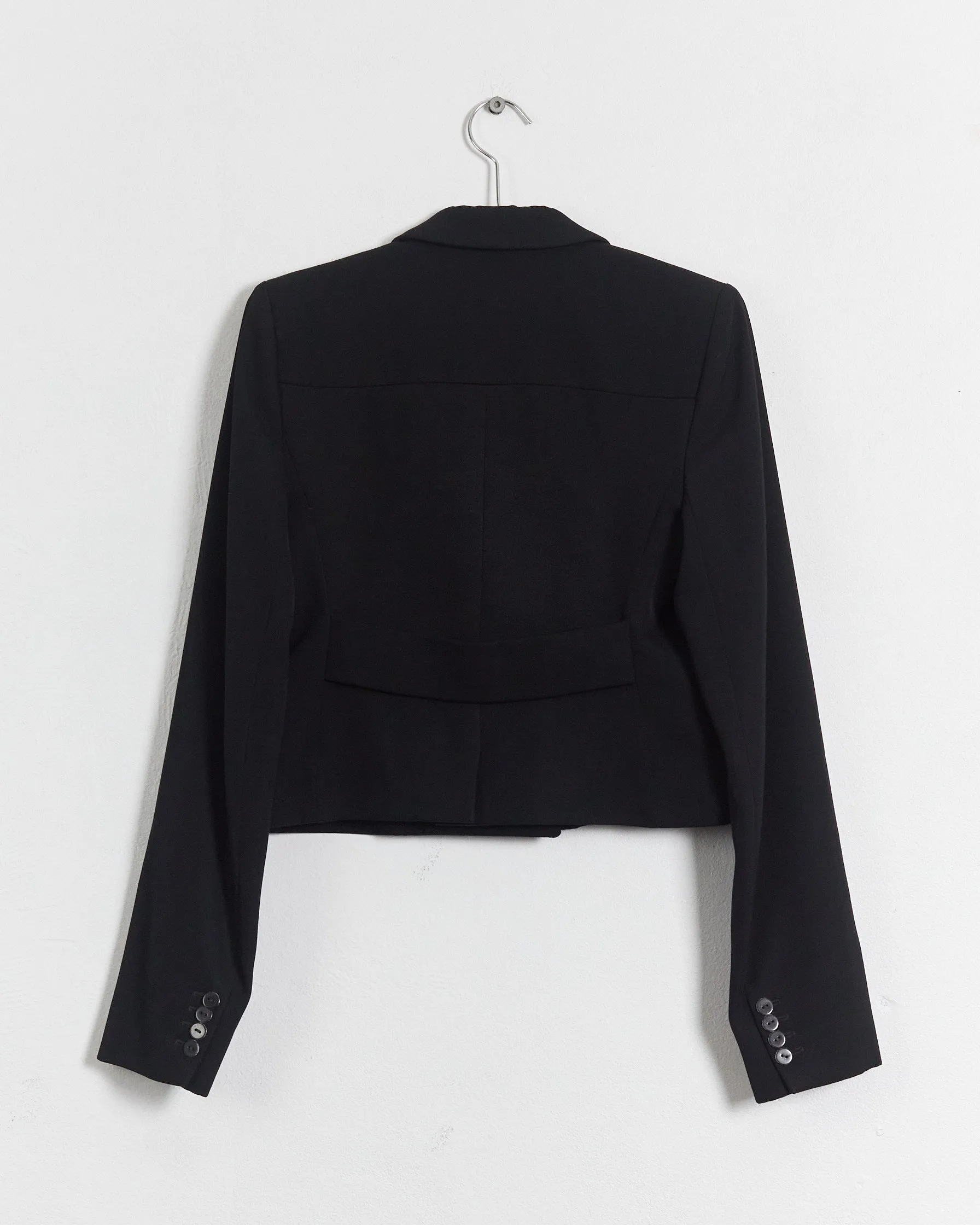 Balenciaga fall '04 cropped blazer, black, 12