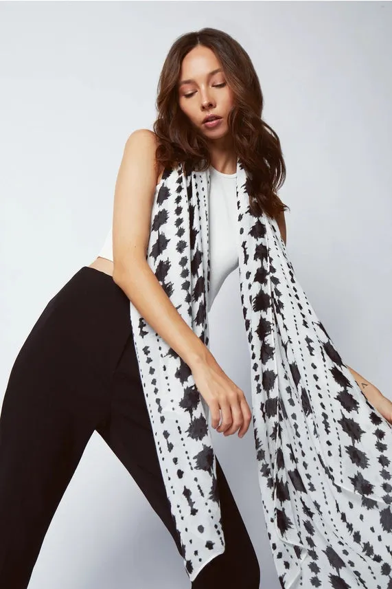 Bamboo Scarf-Bamboo Monochrome