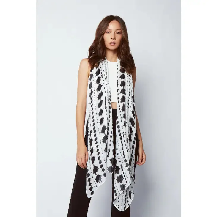 Bamboo Scarf-Bamboo Monochrome