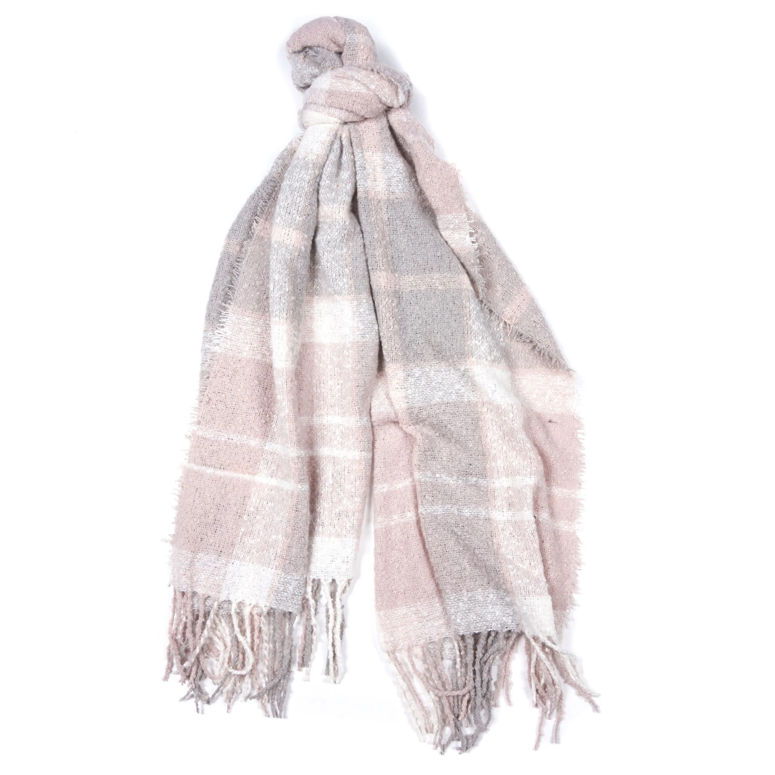 Barbour Boucle Scarf LSC0120 - Soft Pink