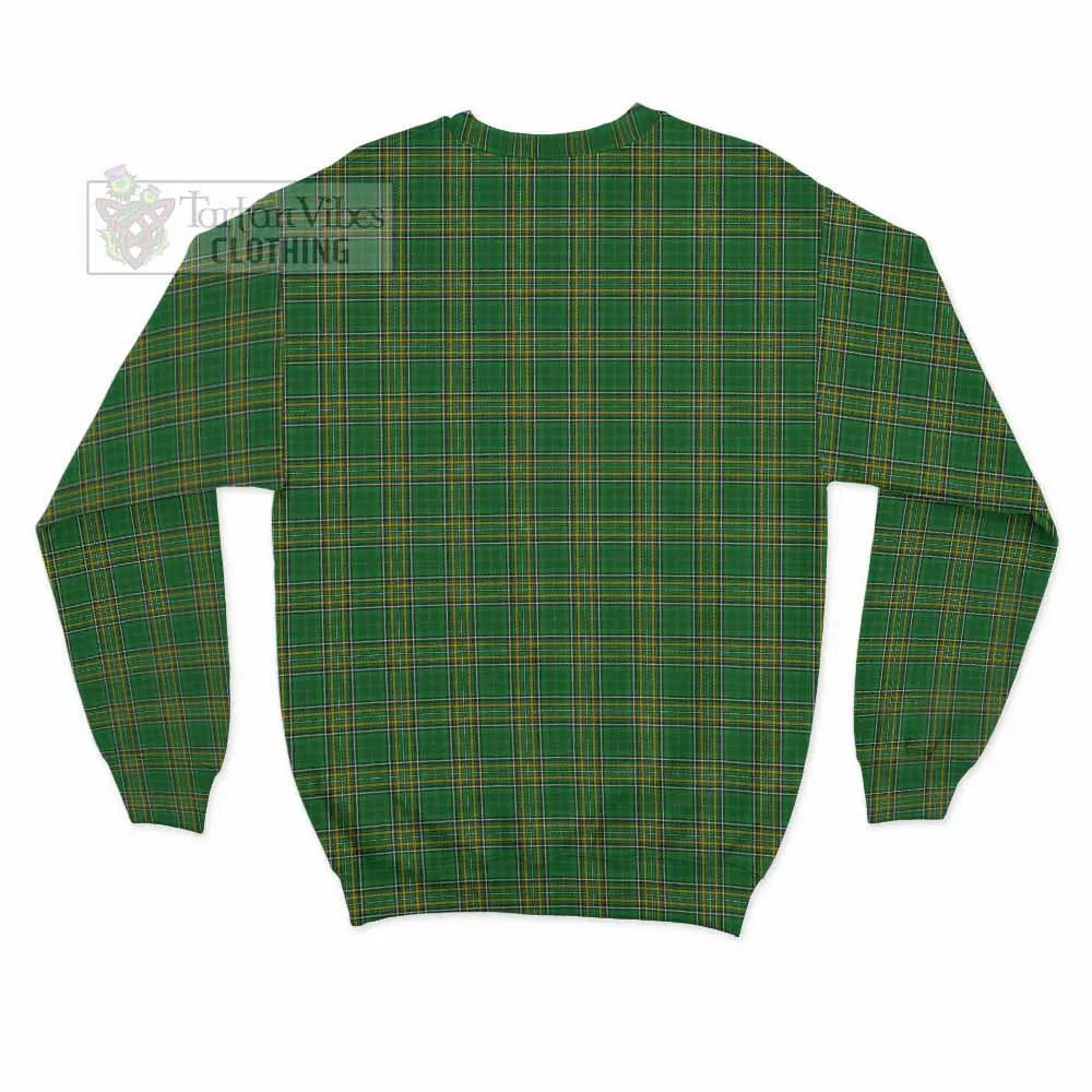 Bellingham Irish Clan Tartan Sweatshirt with Coat of Arms