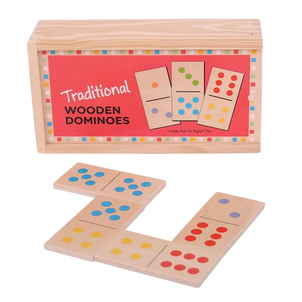 Bigjigs Traditional Wooden Dominoes - FSC certified