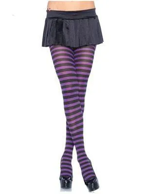 Black and Yellow Stripe Tights