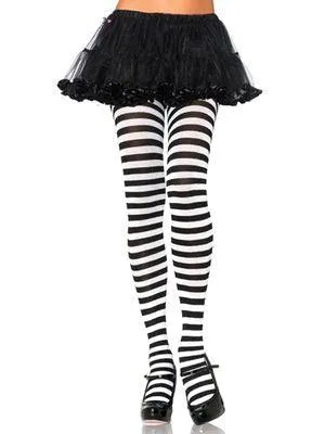 Black and Yellow Stripe Tights