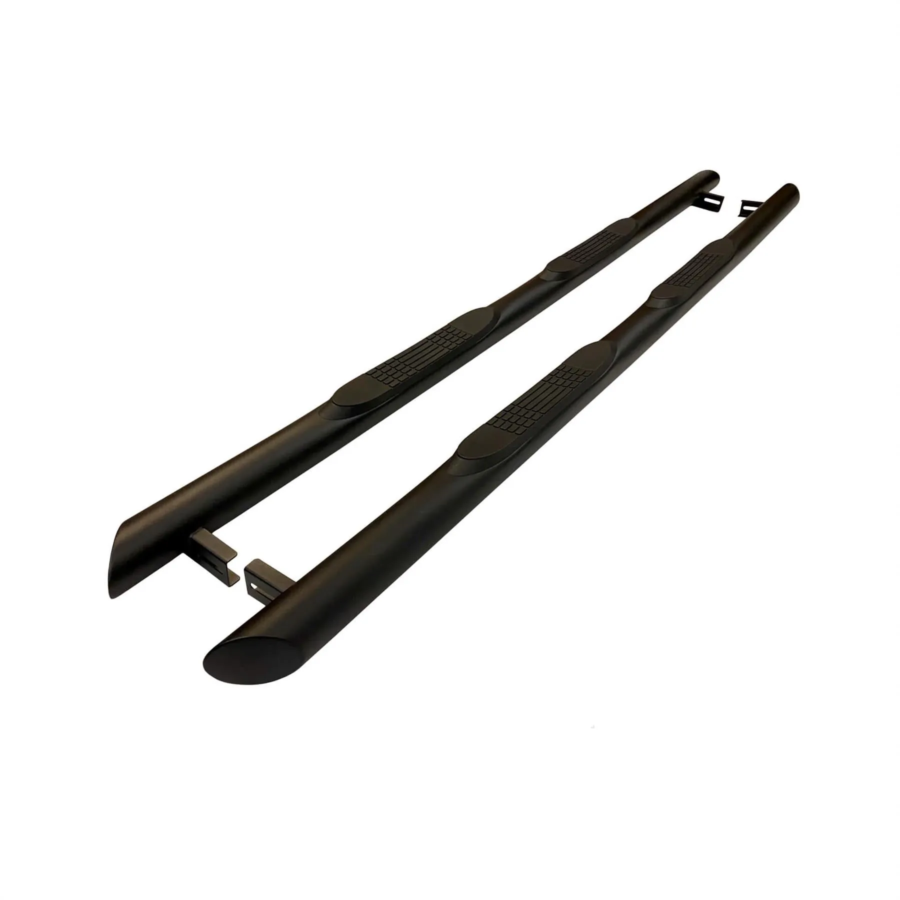 Black Powder Coated Side Bars with Step Pads for Mercedes Vito/Viano 04-14 SWB&LWB