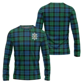 Black Watch Ancient Tartan Long Sleeve T-Shirt with Family Crest