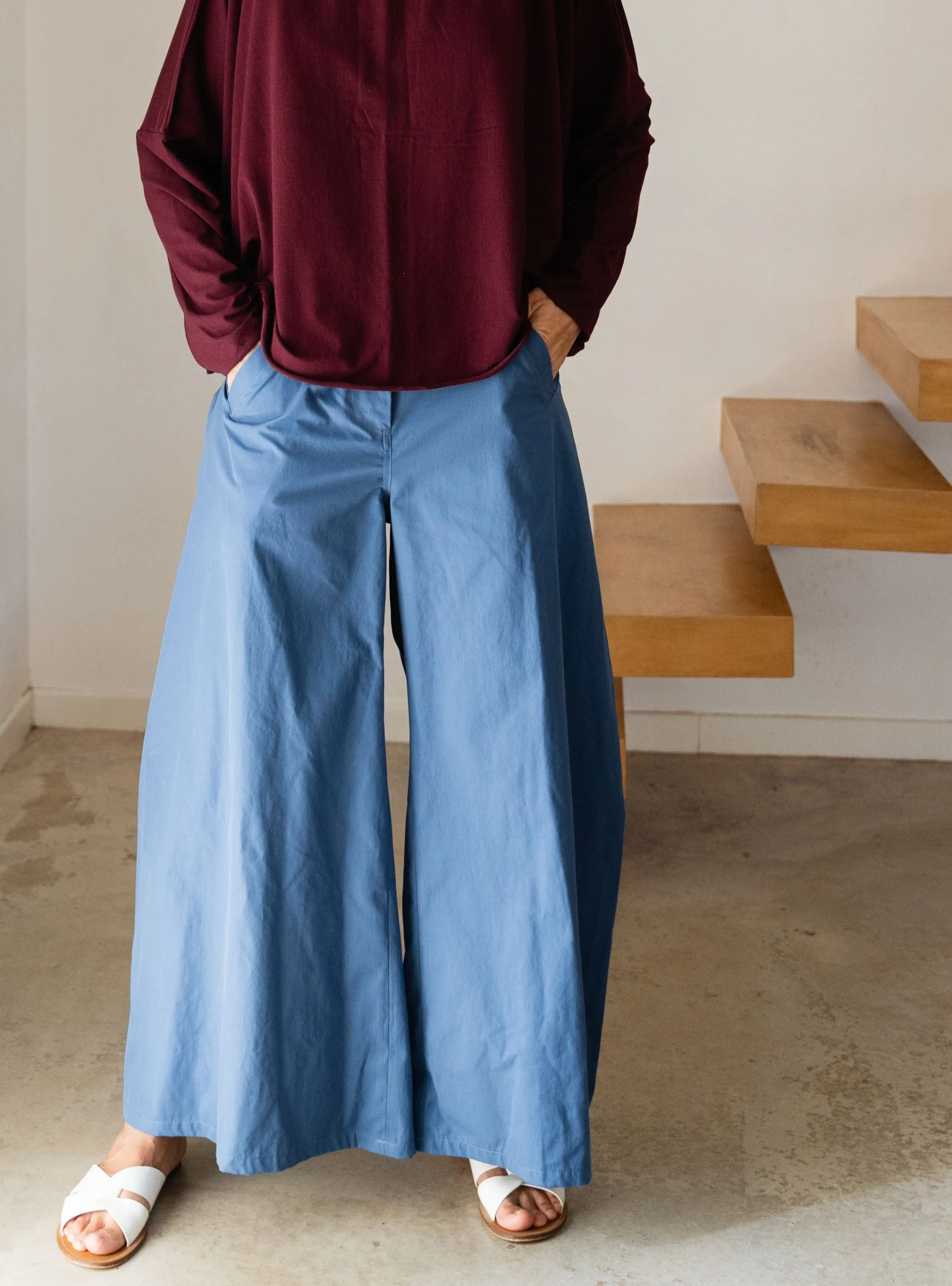 Blue WIDE trousers