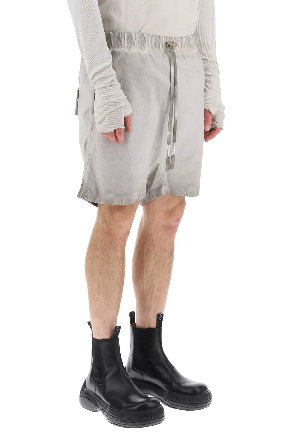 Boris bidjan saberi linen cotton baggy shorts