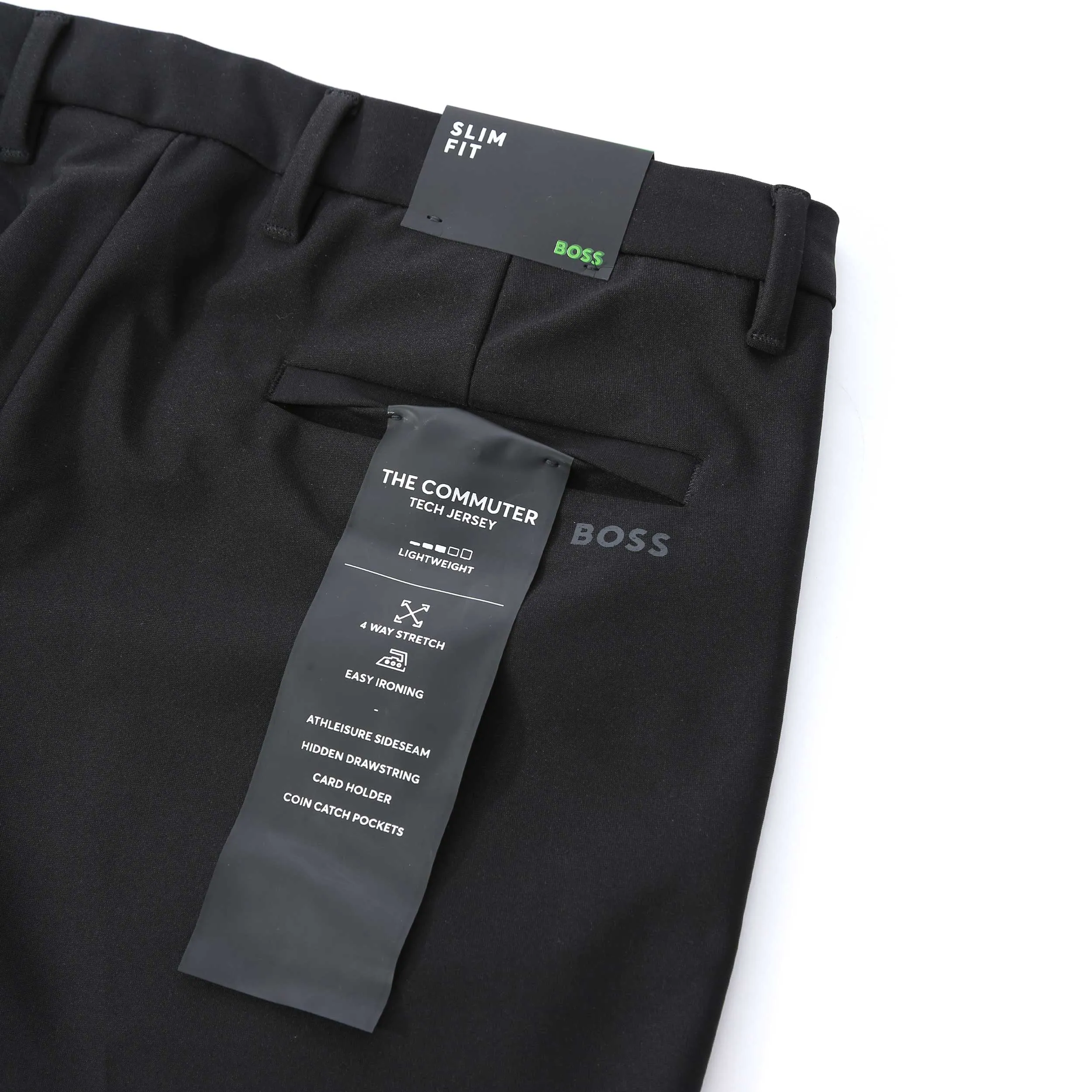 BOSS T Commuter Slim Trouser in Black