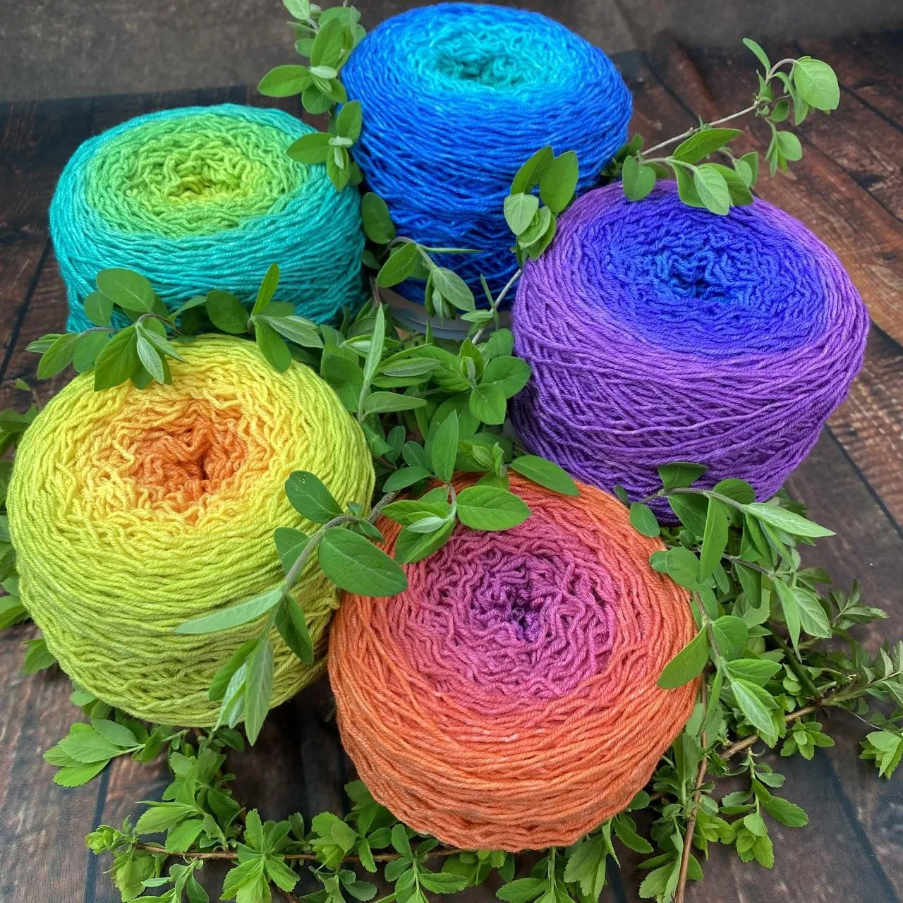 Botanical Spectrum Yarn kits from Wonderland Yarns