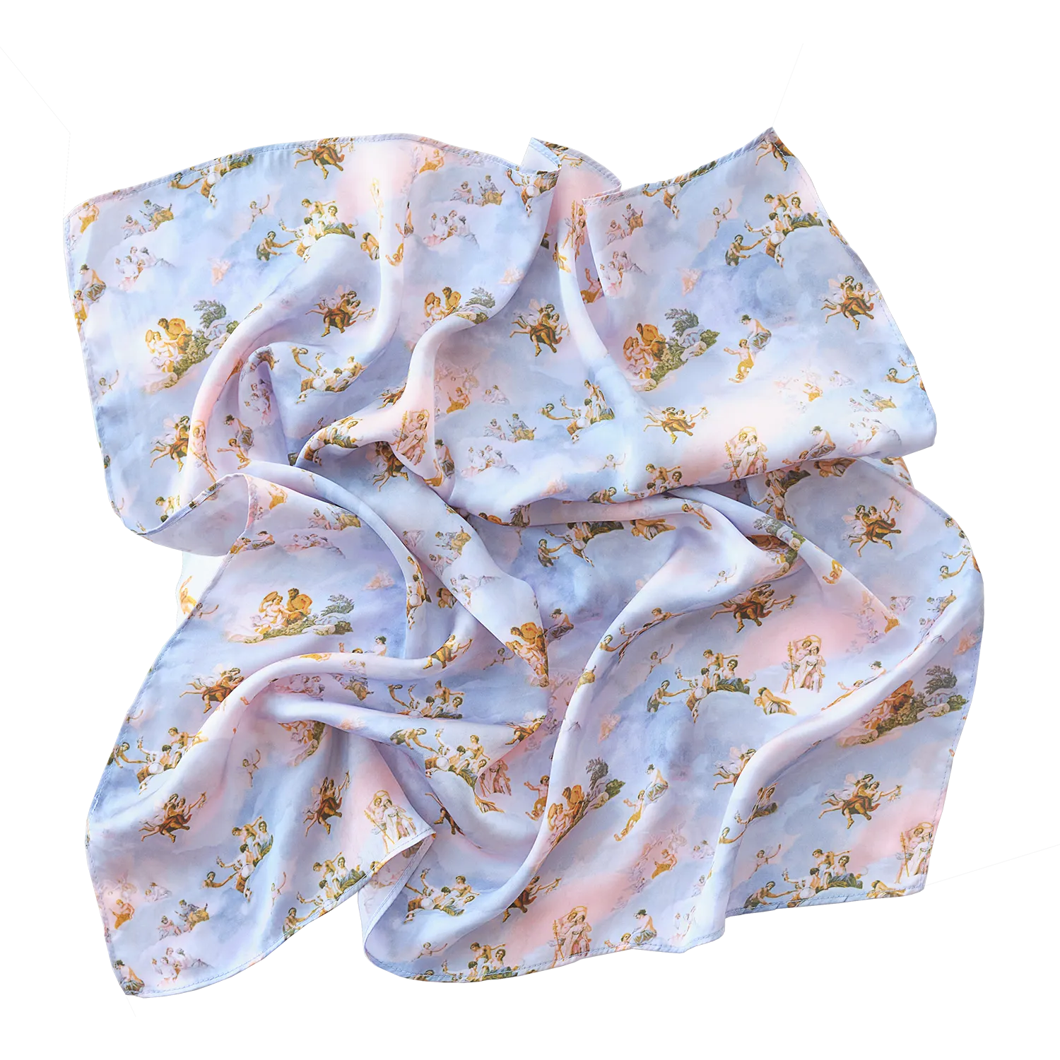 Botticelli's Daydream Satin Hair Scarf