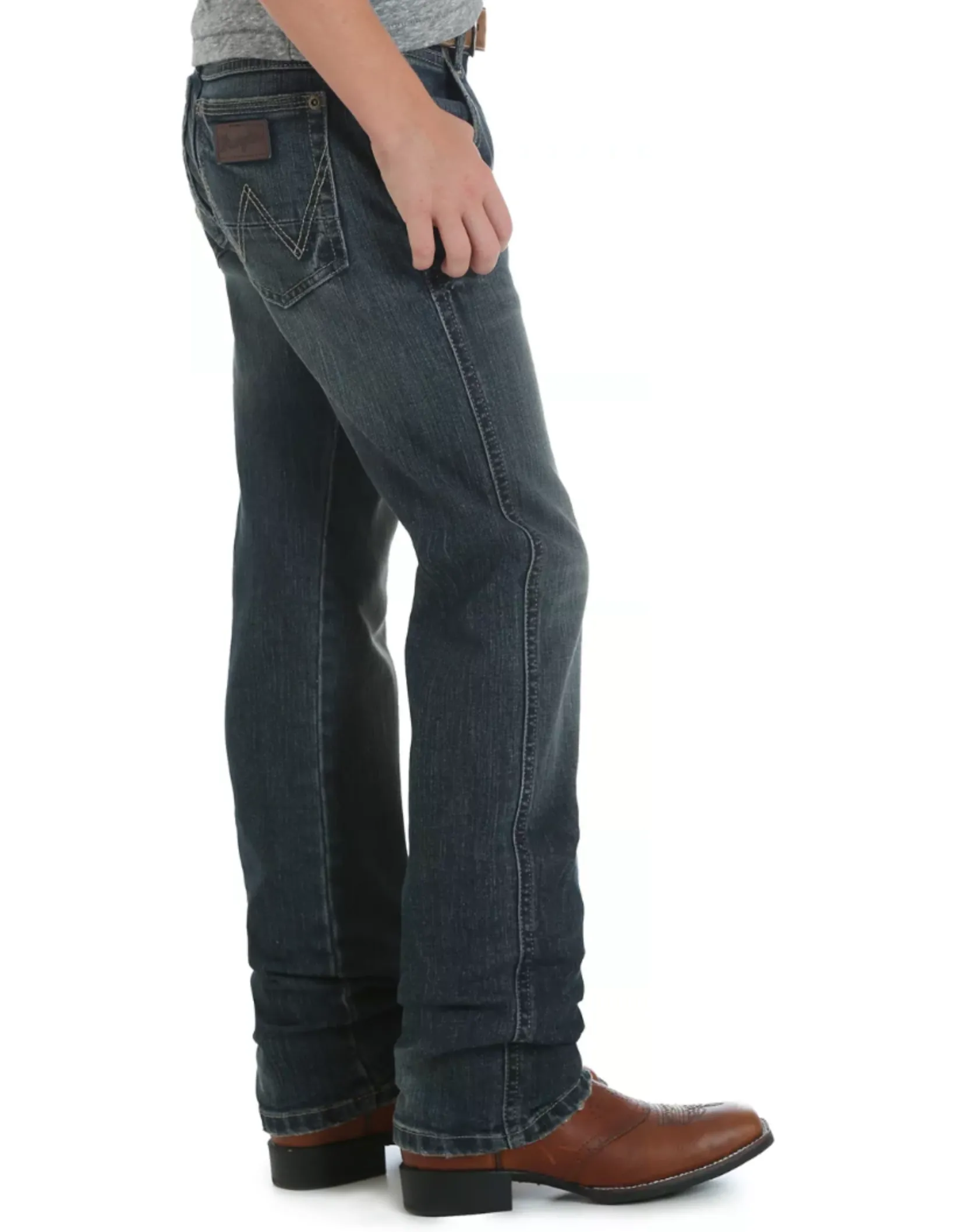 BOY'S WRANGLER RETRO SLIM STRAIGHT JEAN