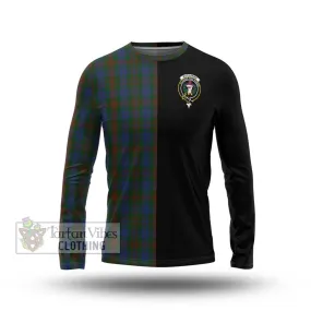 Buchanan Hunting Tartan Long Sleeve T-Shirt with Family Crest and Half Of Me Style