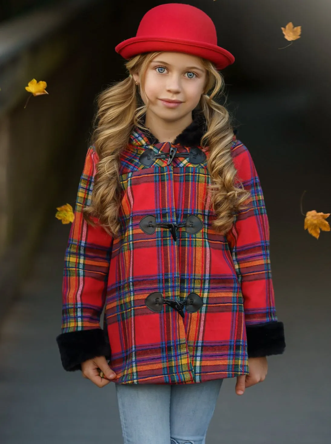 Bundled Up Love Plaid Hoodie Coat