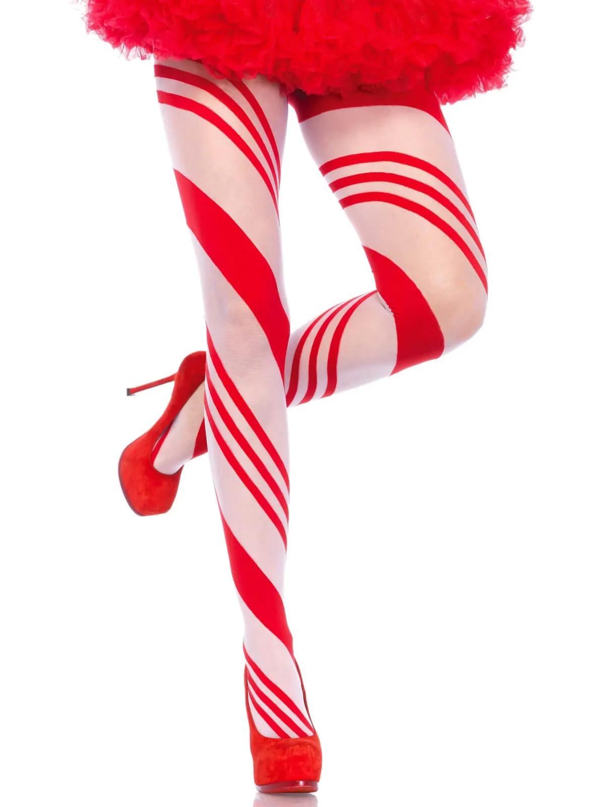 Candy striped pantyhose