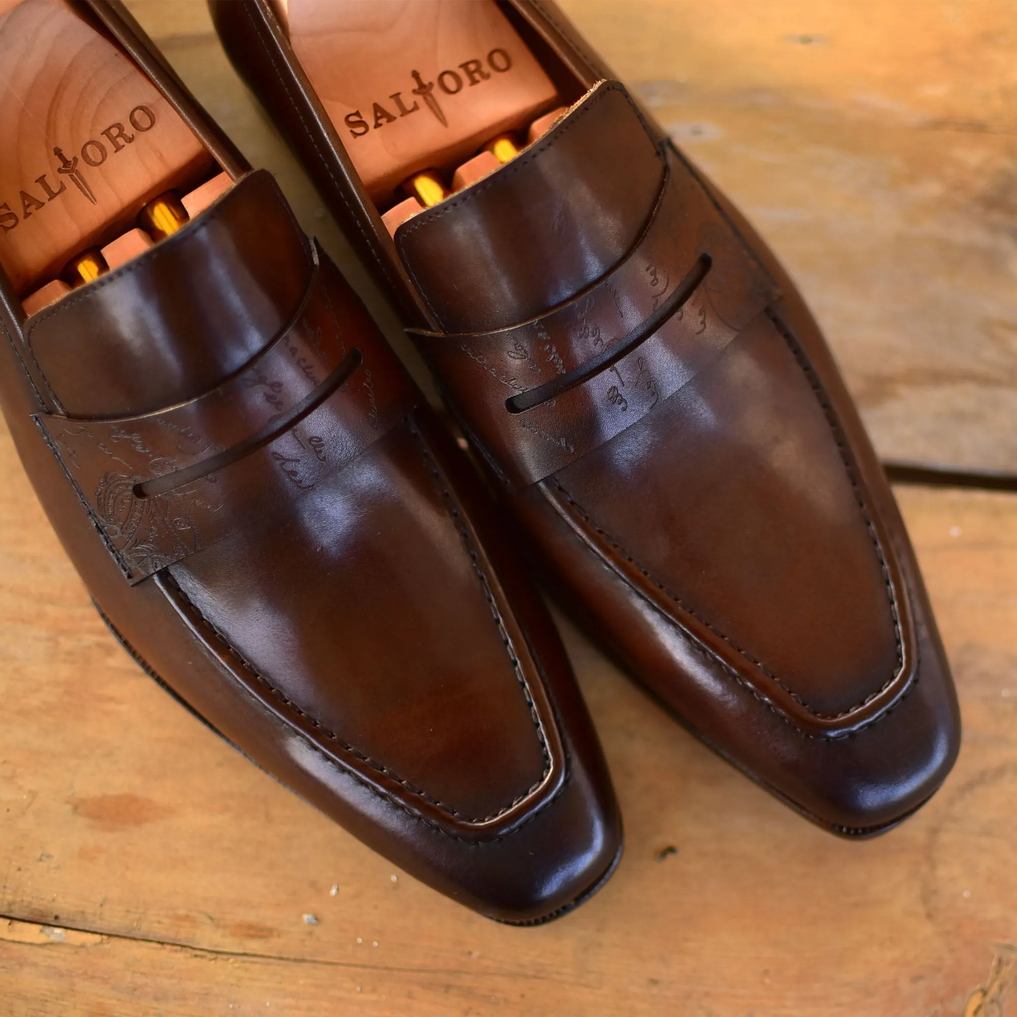 Carrera II - Brown Leather Penny Loafers