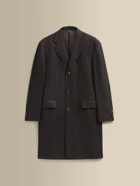 Cashmere Unstructured Single Breasted Overcoat