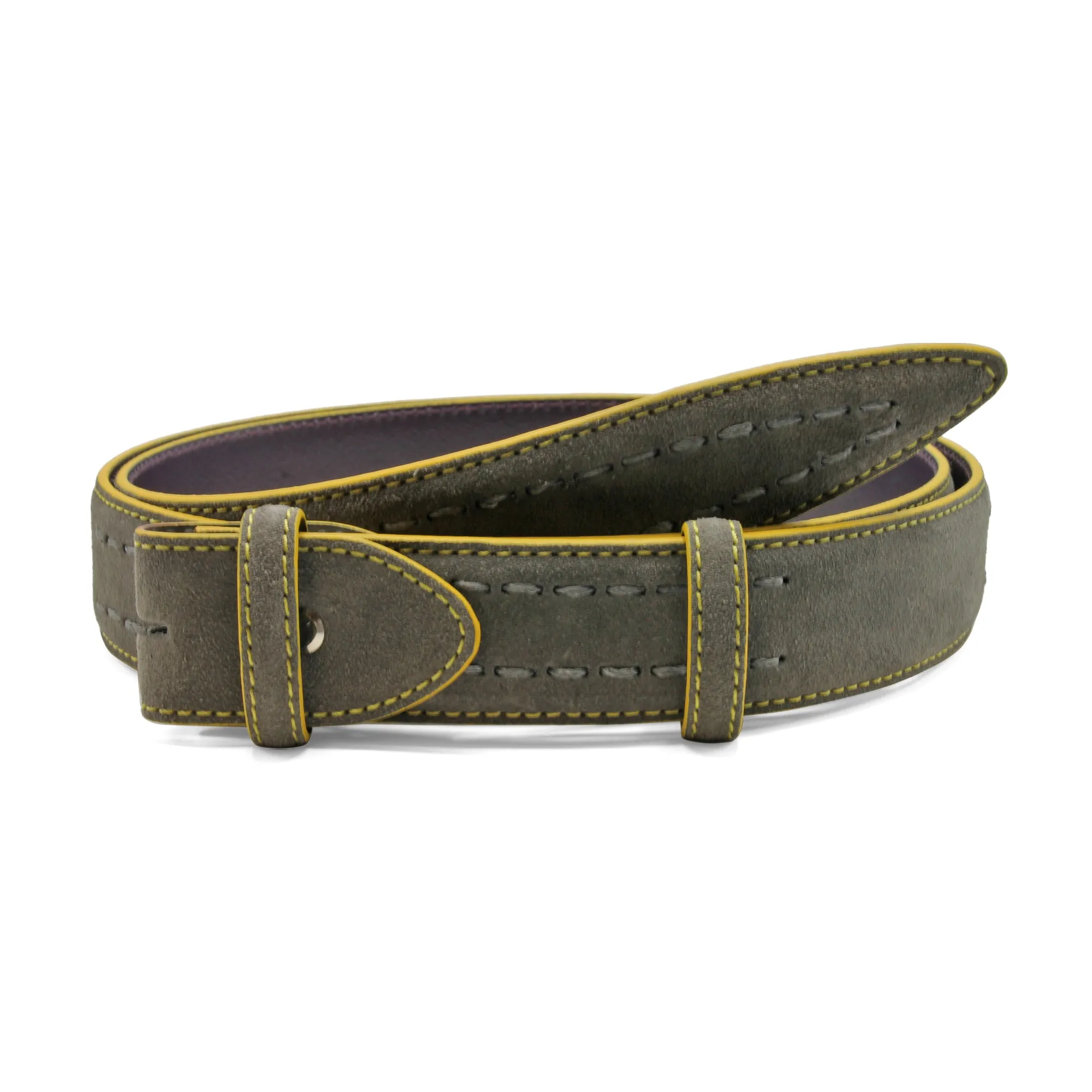 Chaplin V2 Handstitch Contrast Detail Suede Belt Strap