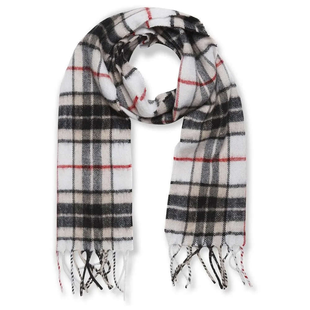 Check Wool Scarf