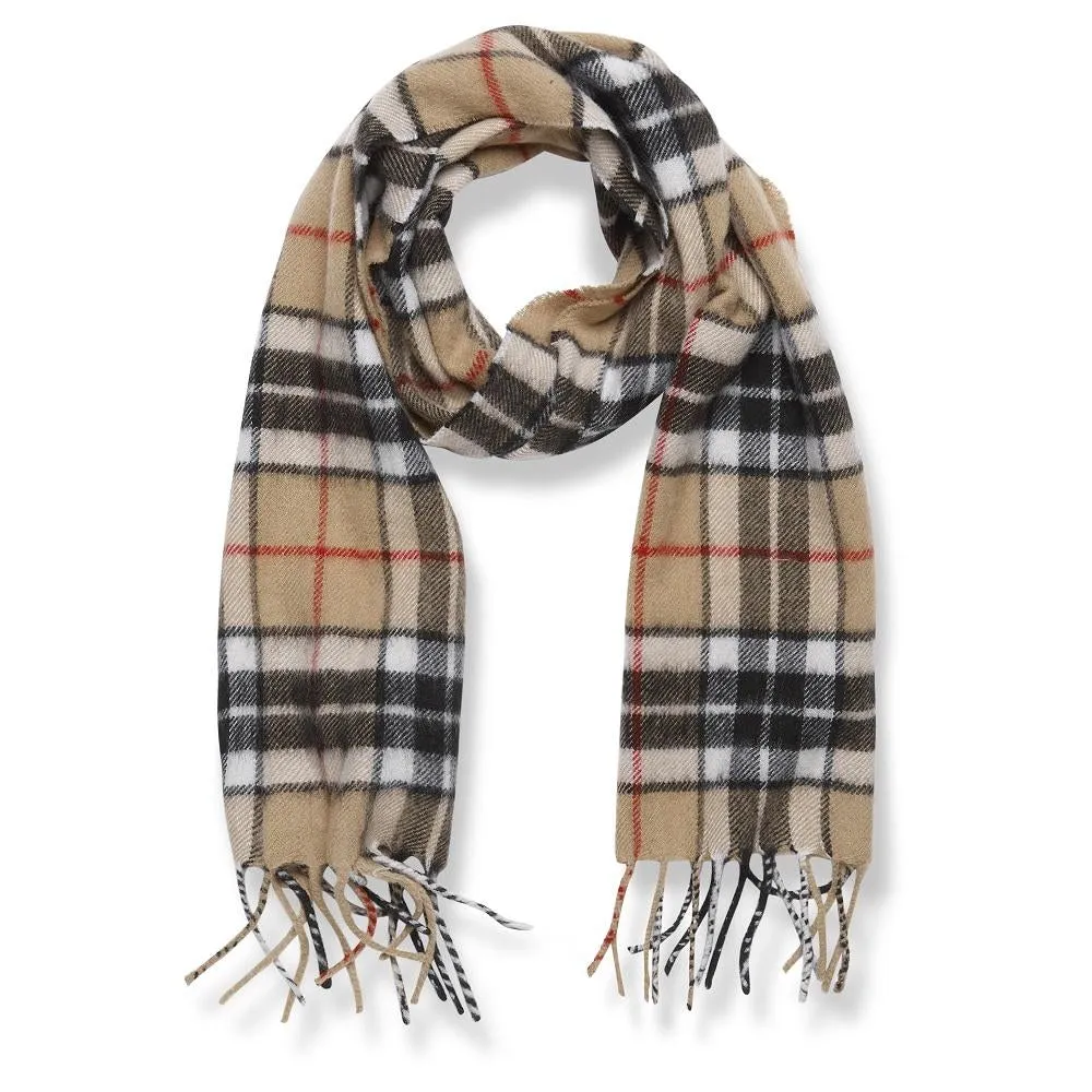 Check Wool Scarf