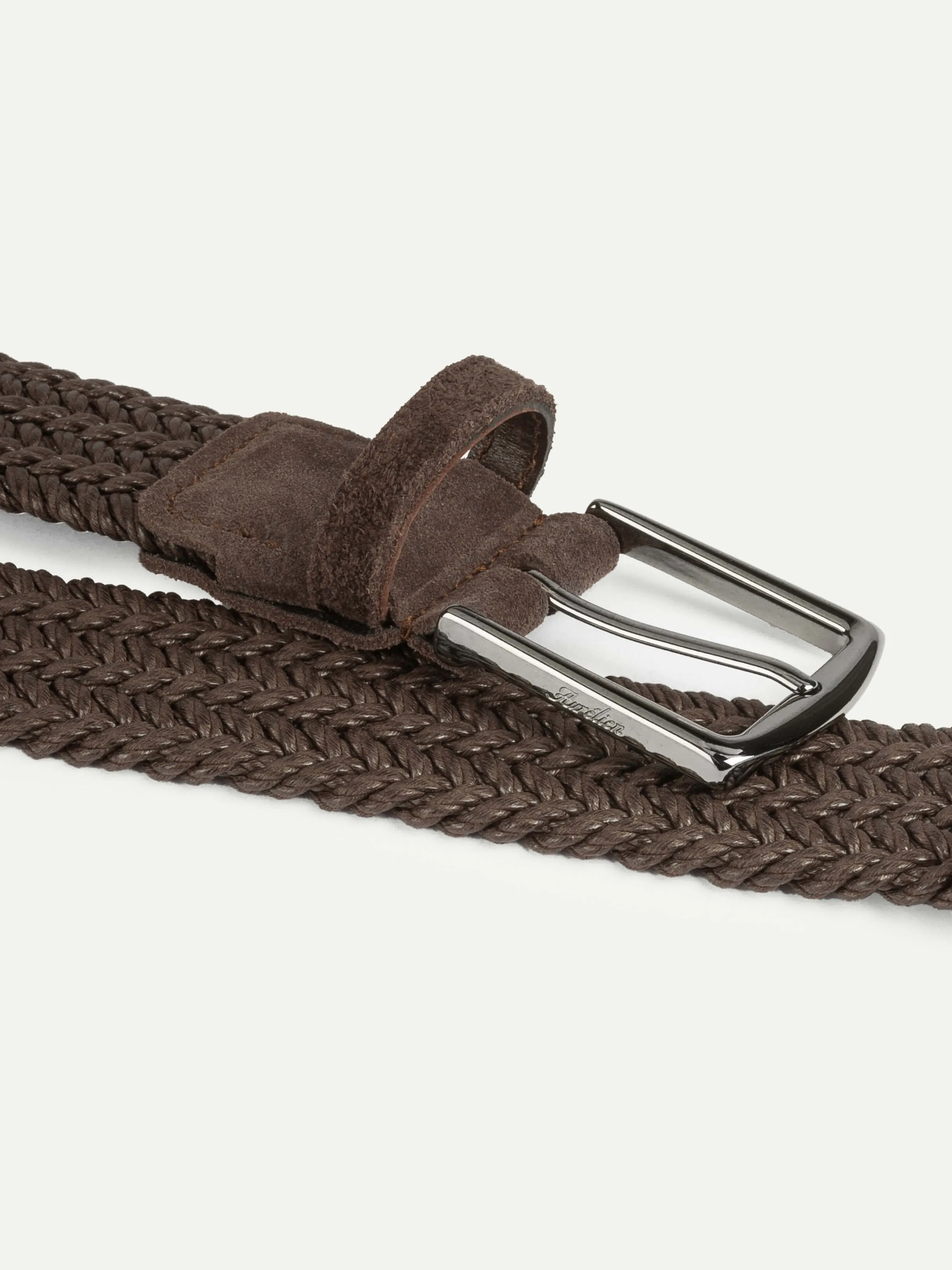 Chocolate Waxed Cotton Belt