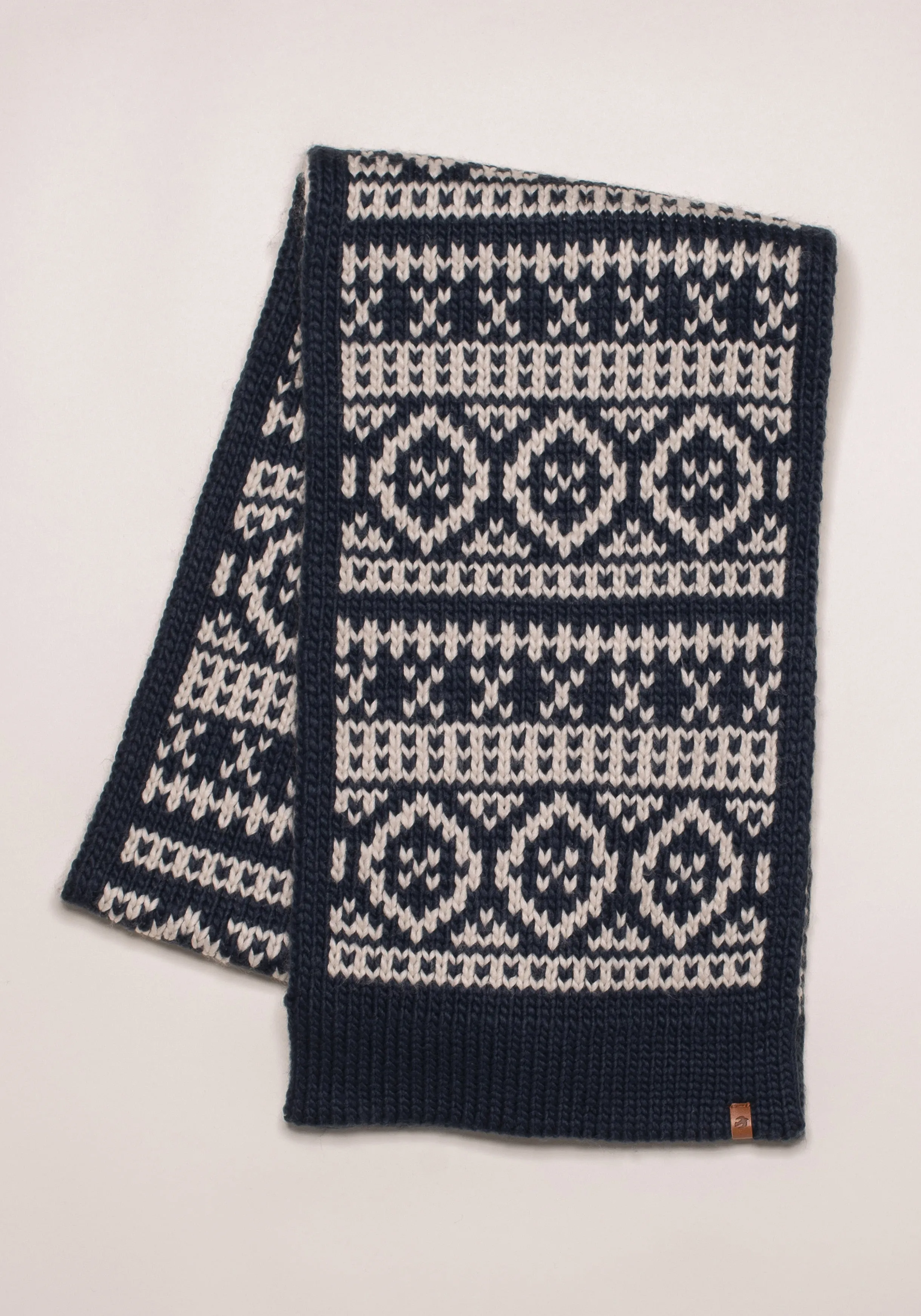 Chunky Fairisle Knit Scarf