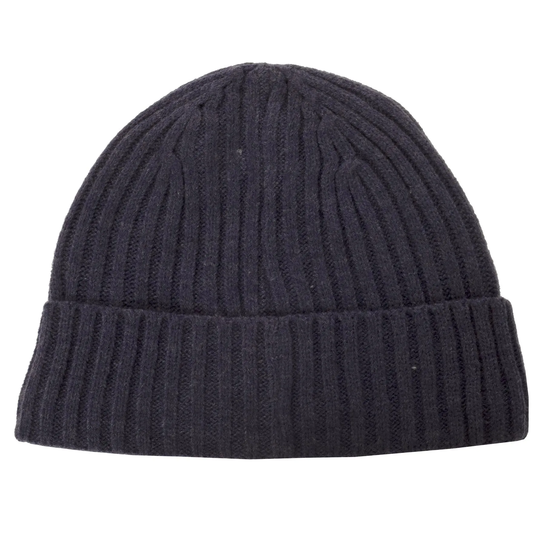 Chunky Knit Badge Beanie Peacoat Marl - AW23