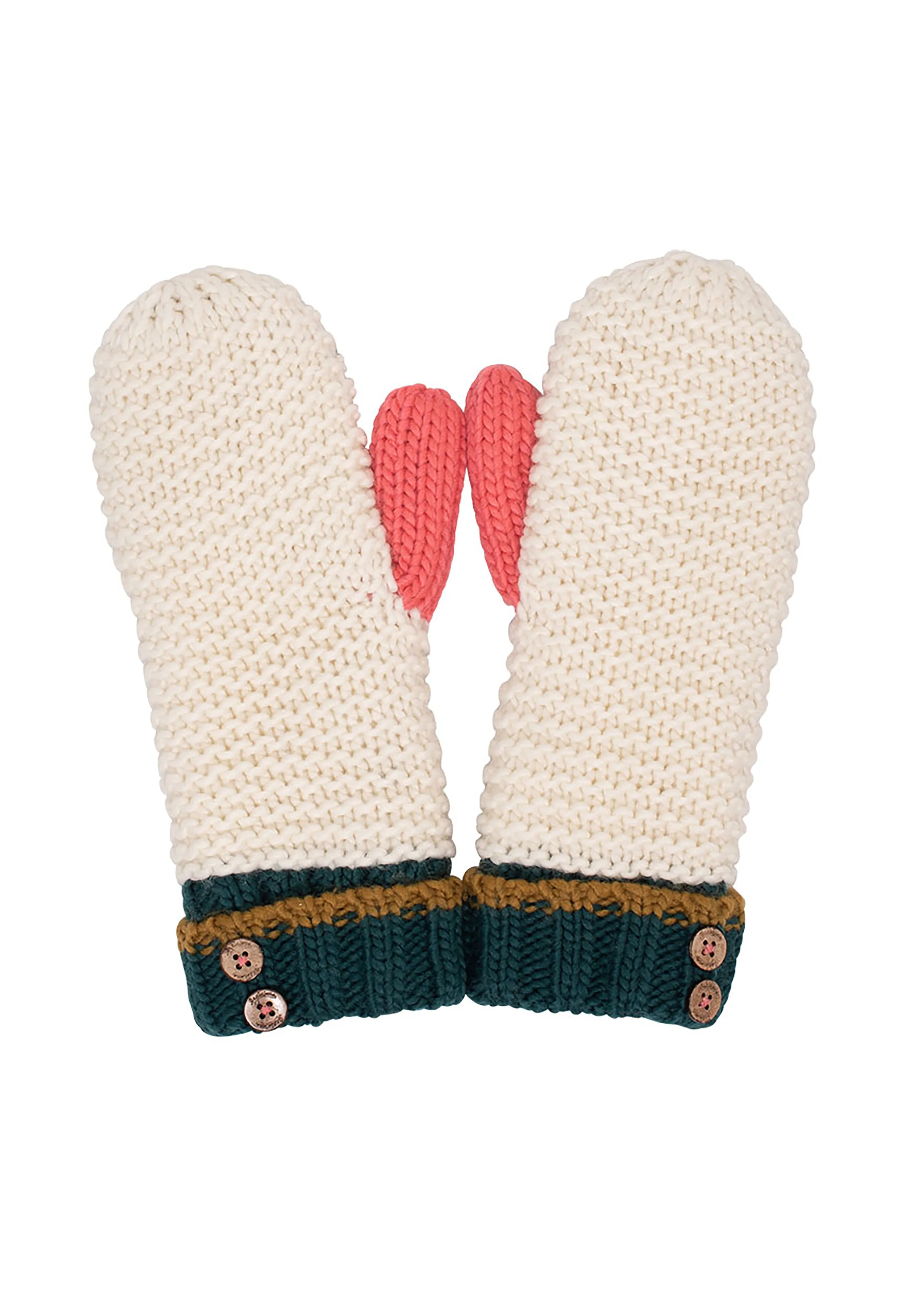 Colour Block Mittens