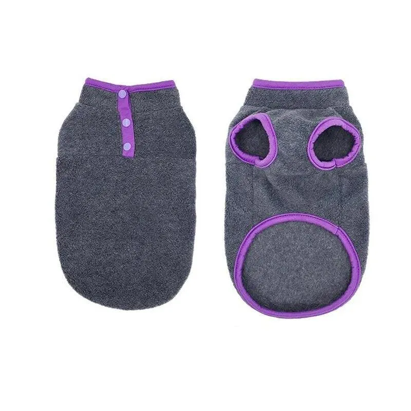 Cozy Fleece Dog Vest for Spring and Autumn